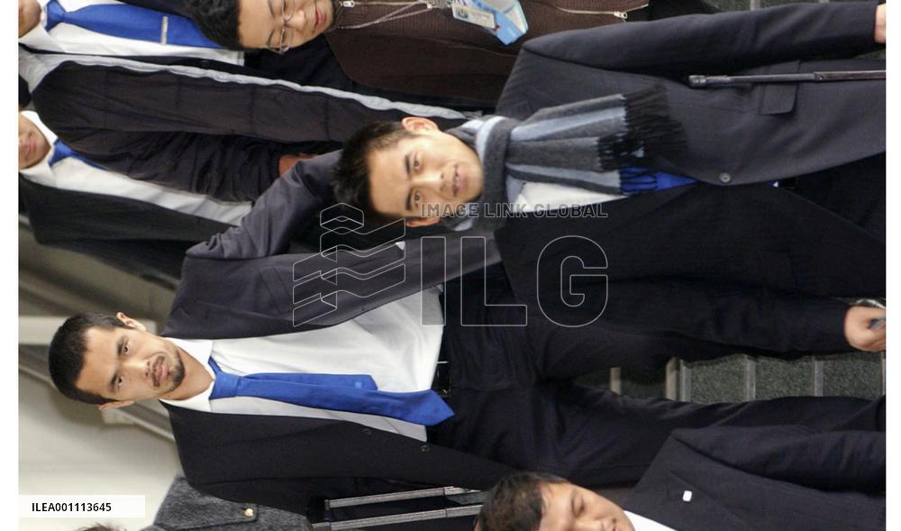 Japan squad leaves for Europe