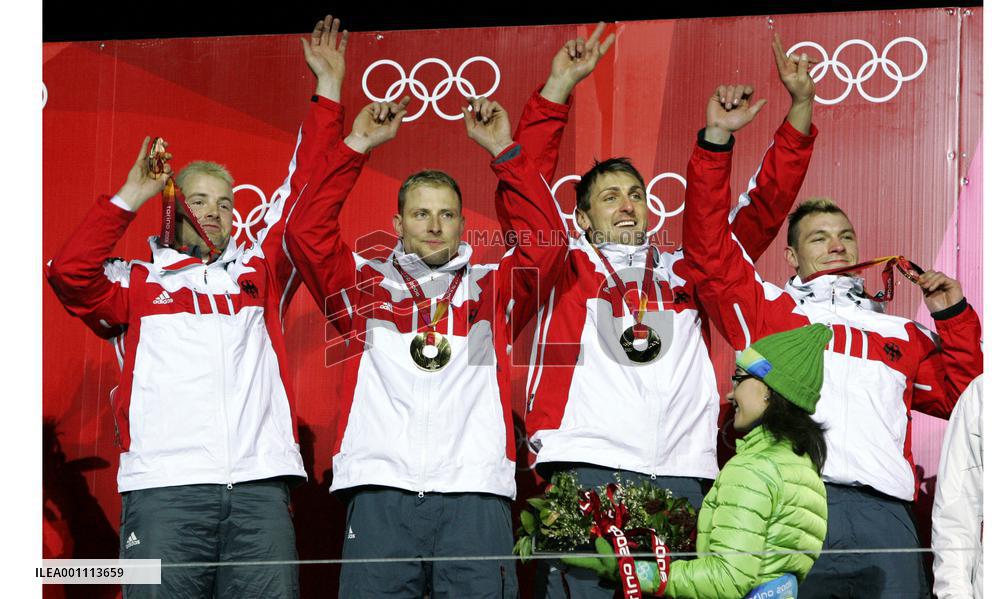 Germany captures gold in bobsleigh men's four