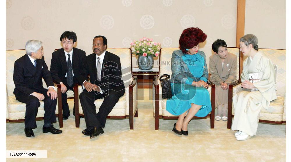 Cameroon president, wife visit emperor, empress