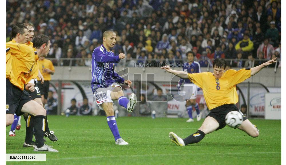 Japan vs Scotland in Kirin Cup soccer