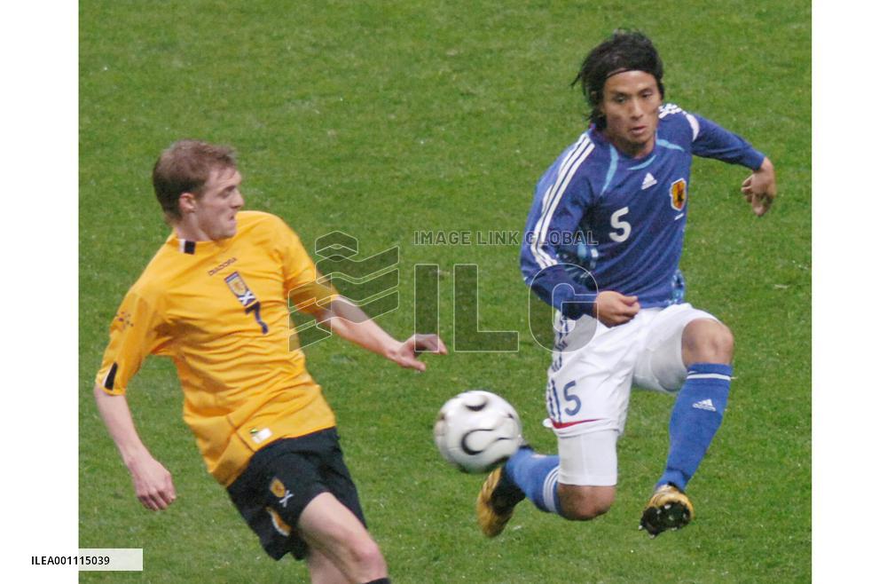 Japan vs Scotland in Kirin Cup soccer