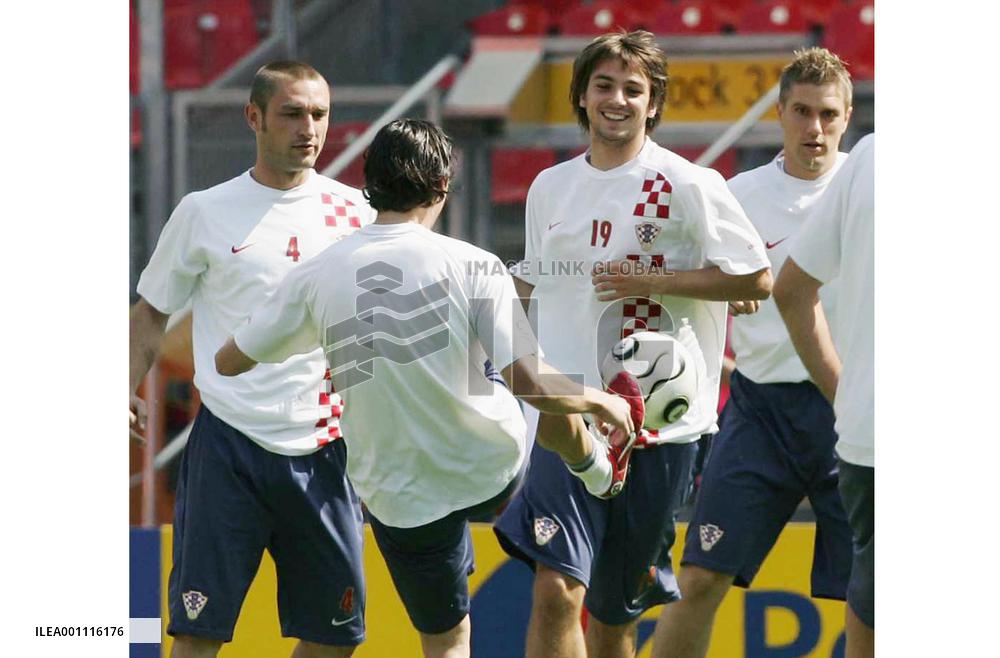 Croatia in training session in Nuremberg