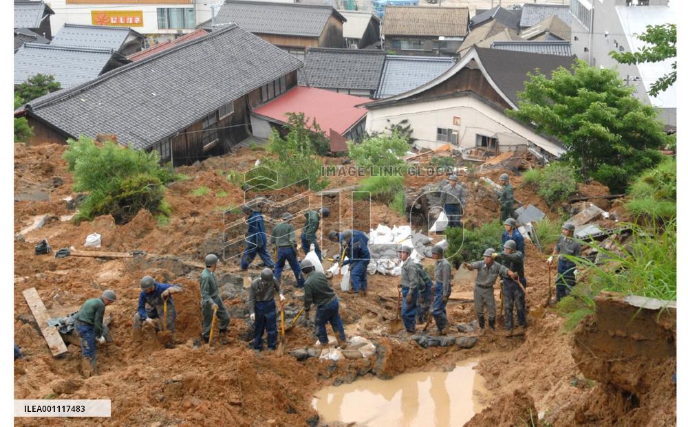 Heavy rains trigger floods, mudslides in various parts of Japan