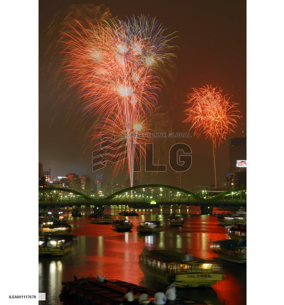 Fireworks display on River Sumida
