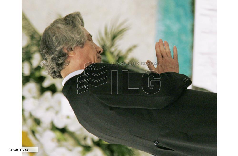 Funeral service held for former Prime Minister Hashimoto