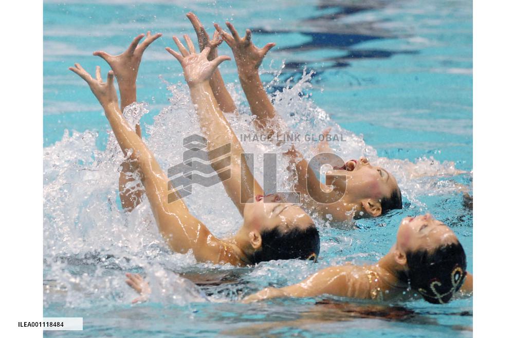 Japan finishes second in FINA synchronized swimming events