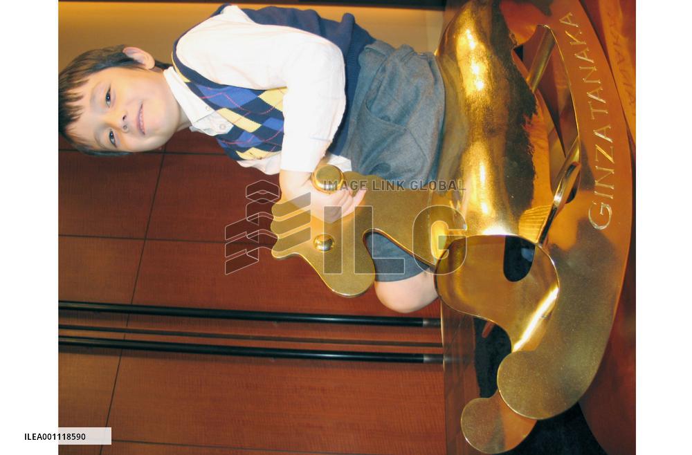 Tanaka Kikinzoku Jewelry unveils gold pony to fete royal birth
