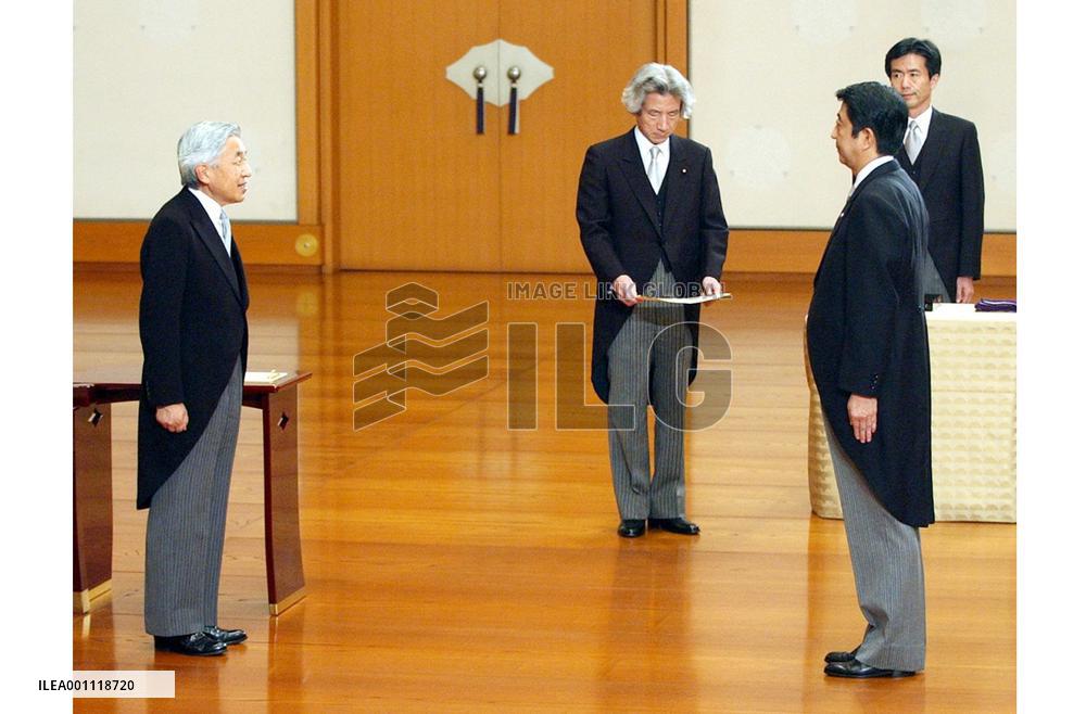 Abe inaugurates his Cabinet