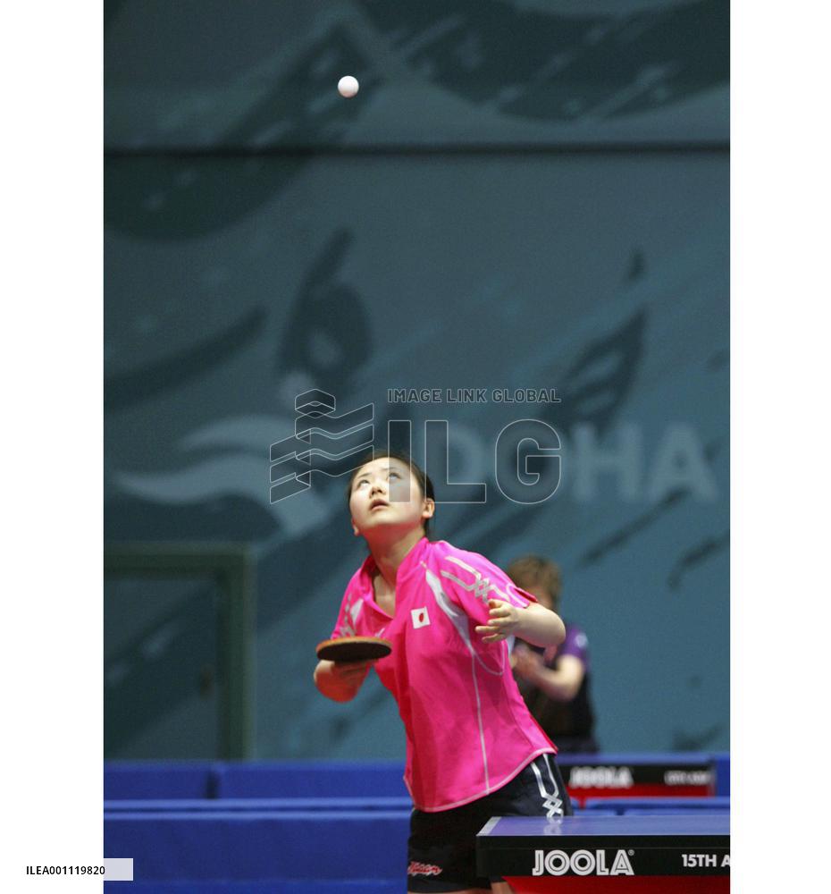 Japan wins women's table tennis team opener
