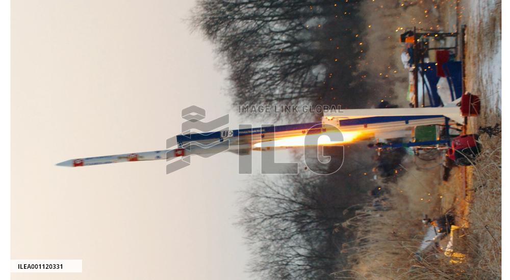 Low-cost experimental rocket lifts off in Hokkaido