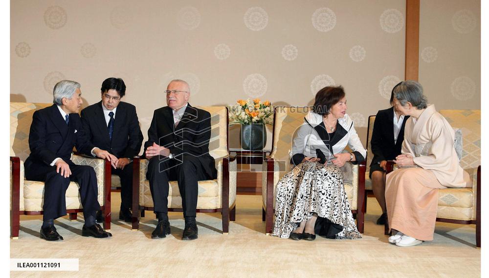Czech Republic's President Klaus in Japan