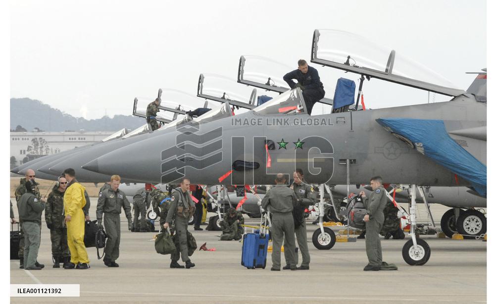 Japan, U.S. readying for joint fighter drill in Fukuoka Pref.