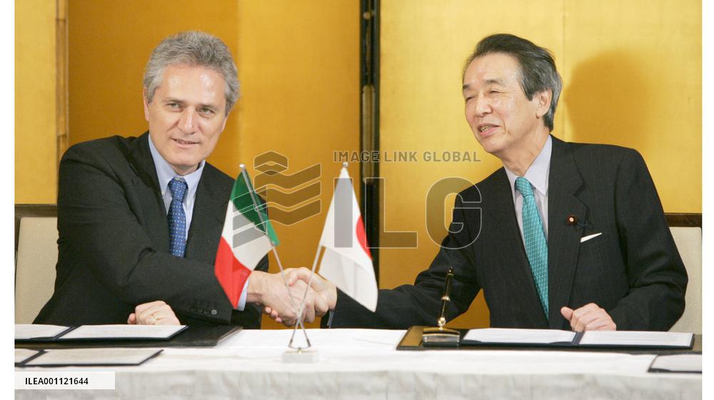Japan, Italy sign pact to jointly protect cultural heritage