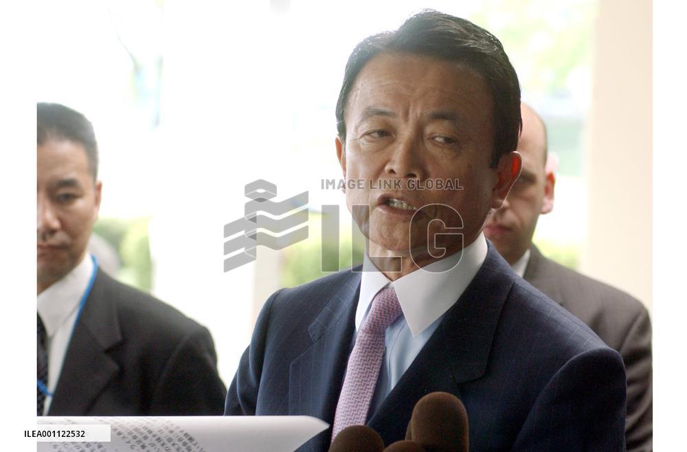 Aso, Rice agree tougher moves on N. Korea if needed