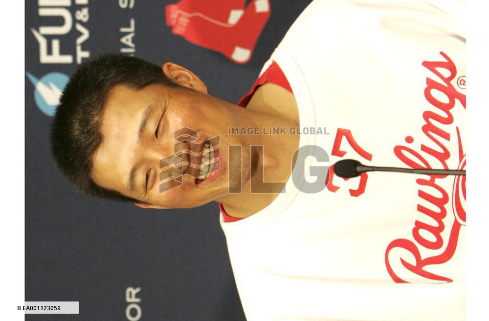 Okajima earns his first major league win