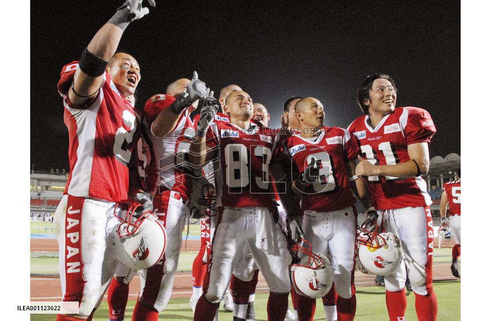 Japan whips France in American football World Cup opener