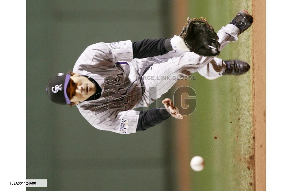 Baseball: K. Matsui 0-for-4 as Boston beats Colorado Rockies 2-1