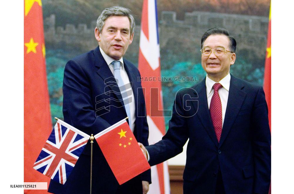 Britain, China target $60 billion in trade by 2010