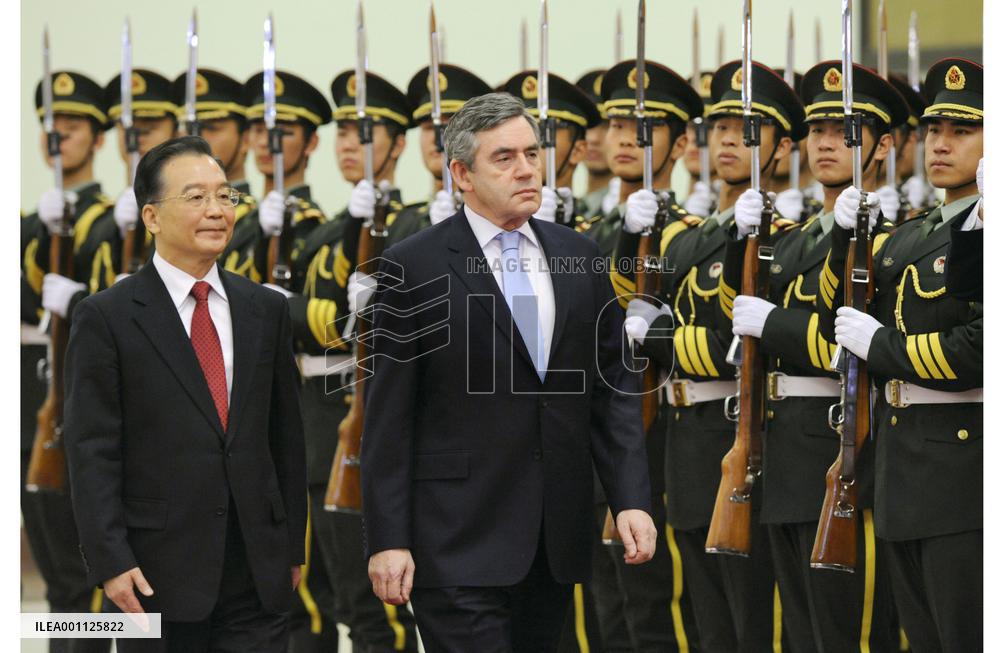 British Prime Minister Brown visits China