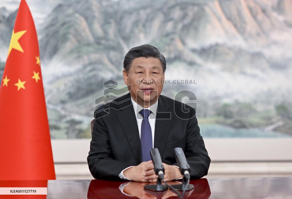 CHINA-XI JINPING-COP15-PART 2-HIGH-LEVEL SEGMENT-OPENING CEREMONY-ADDRESS (CN)
