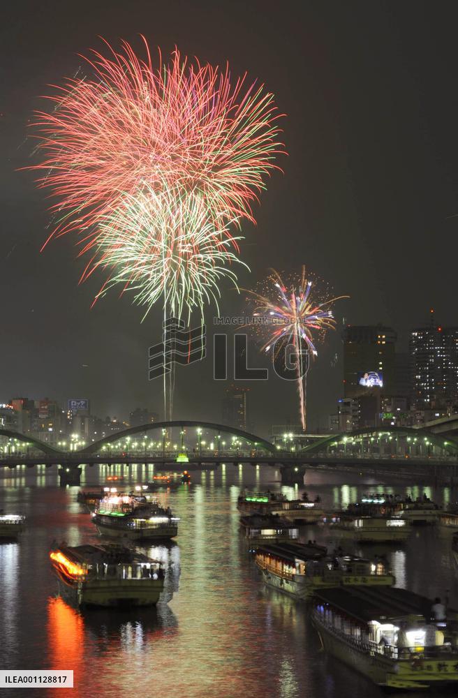 Fireworks display on River Sumida
