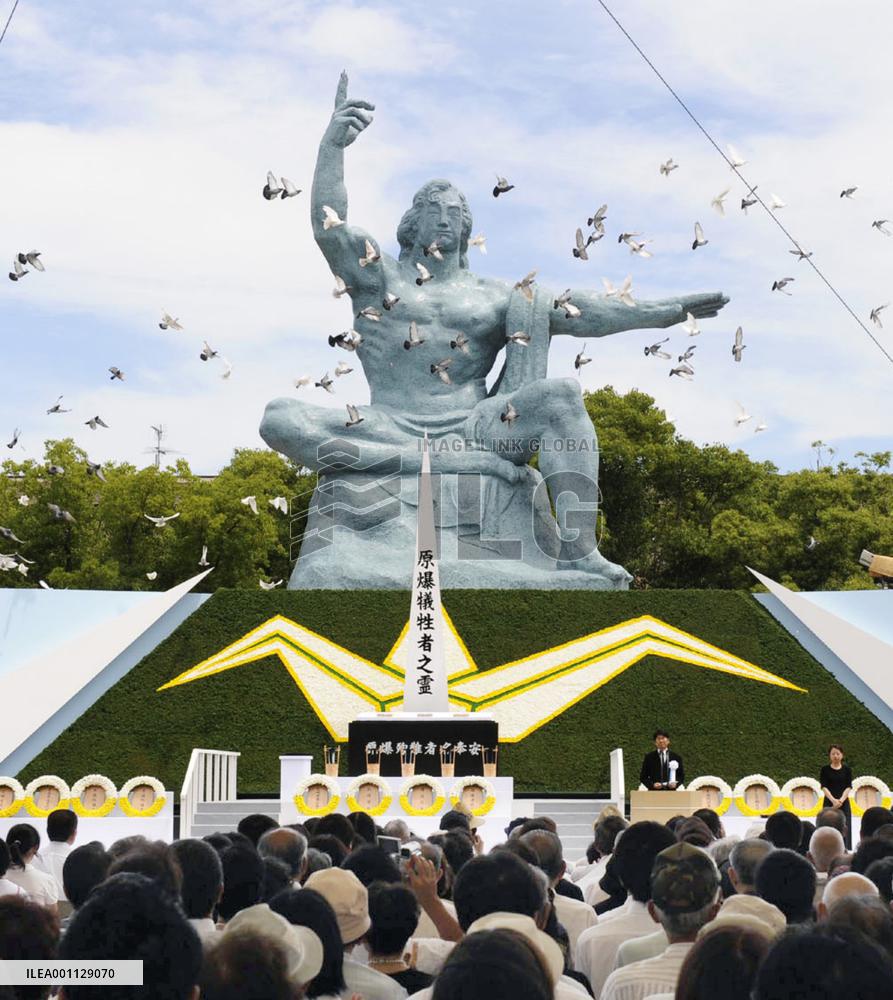Nagasaki holds A-bombing memorial service