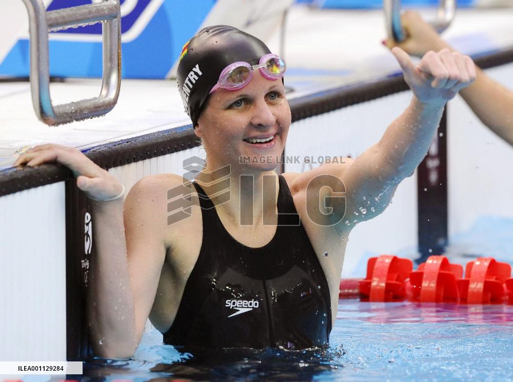 Olympics: Kirsty Coventry of Zimbabwe wins 200-meter backstroke