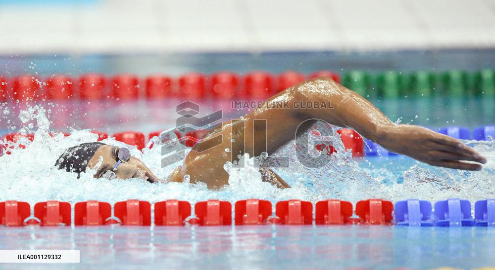 Tunisia's Mellouli wins men's 1,500-meter freestyle swimming