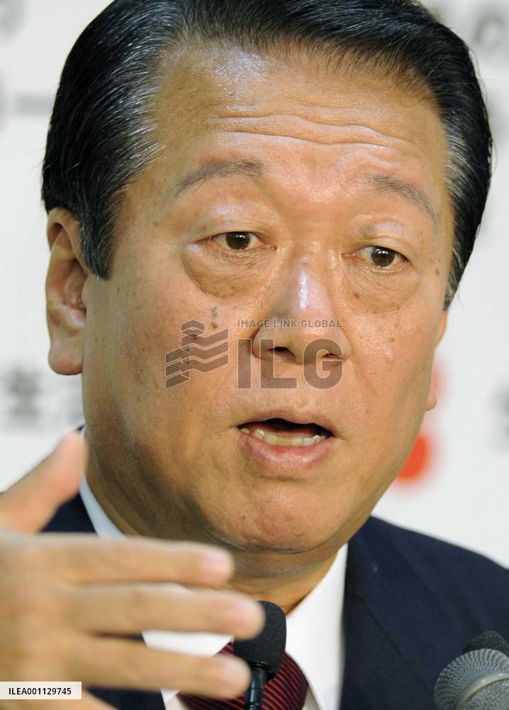 Ozawa assured of reelection as leader of main opposition DPJ