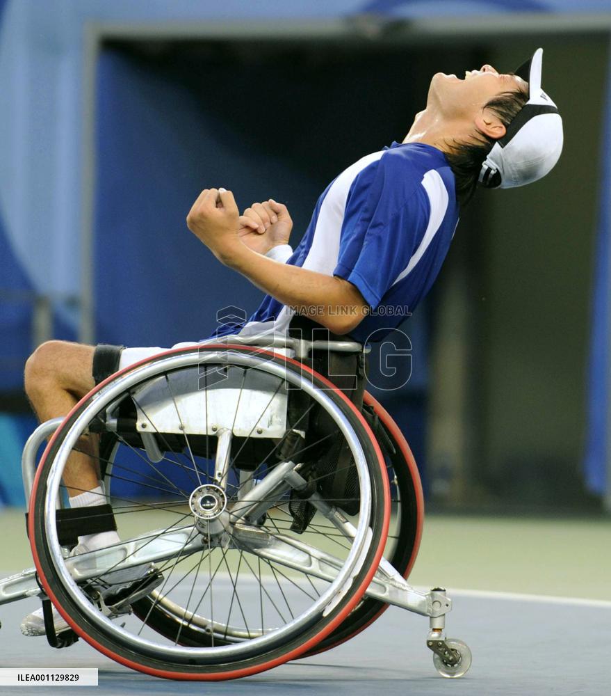 Japan's Kunieda wins men's singles tennis at Beijing Paralympics