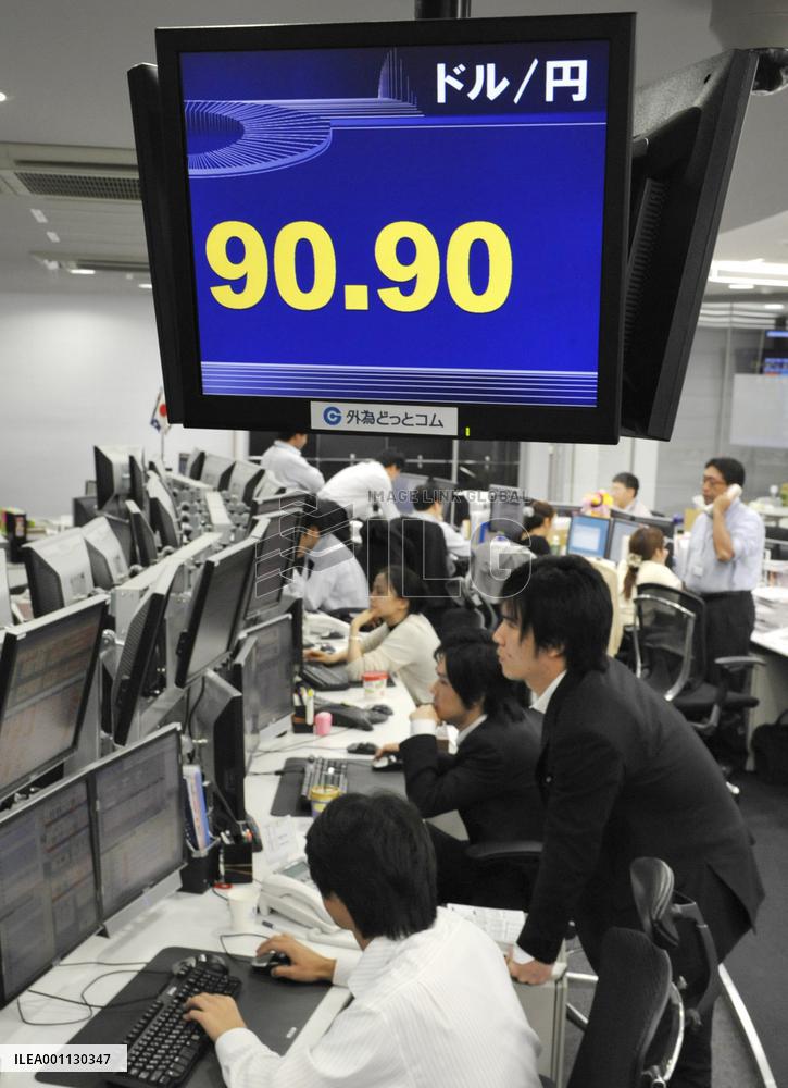Dollar continues to tumble against yen