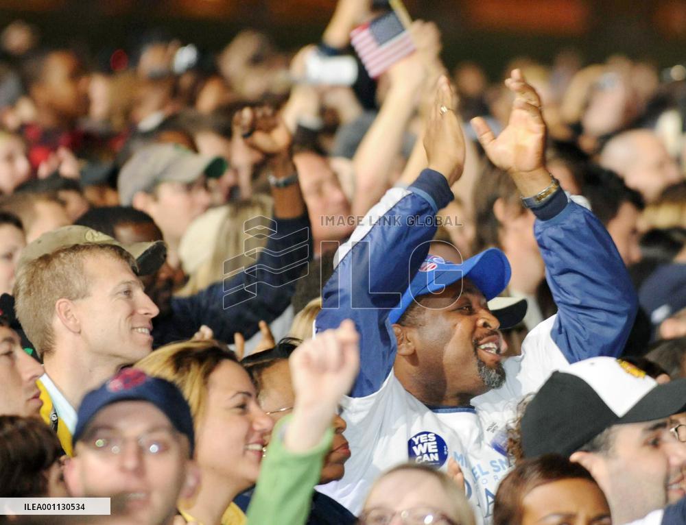 Obama supporters jubilant for his lead in presidential race