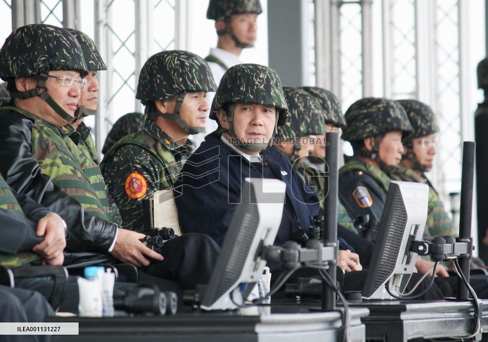 Taiwan stages military exercise, vows readiness for war