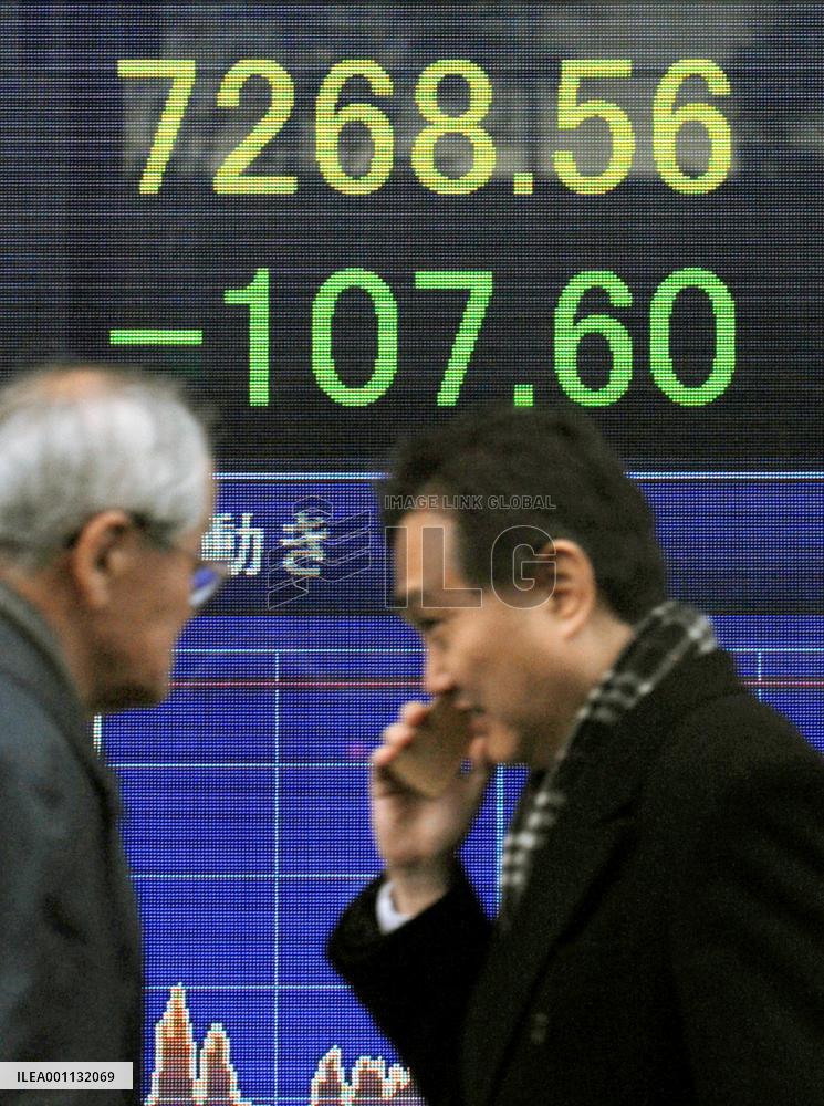 Nikkei briefly falls below 26-year closing low
