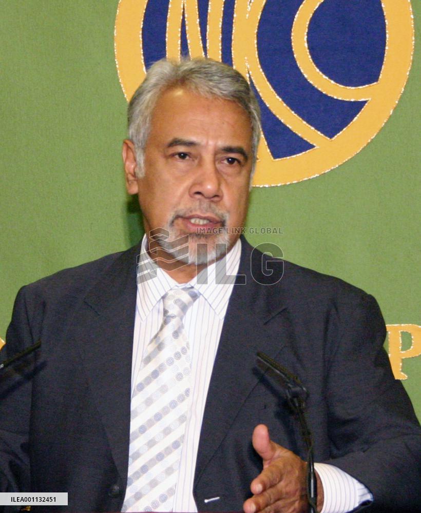 East Timorese Prime Minister Gusmao in Tokyo