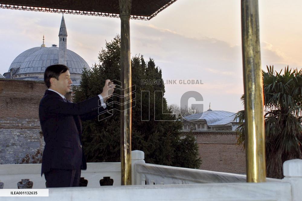 Japan crown prince visits Topkapi Palace in Istanbul