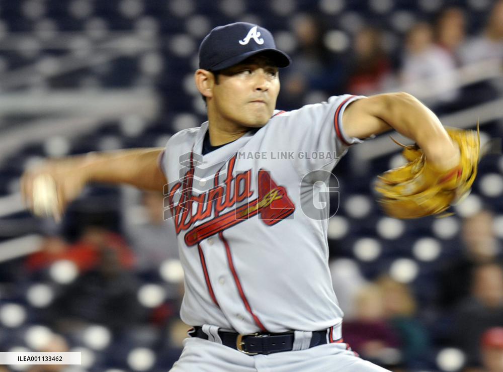 Kawakami throws as starting pitcher against Nationals