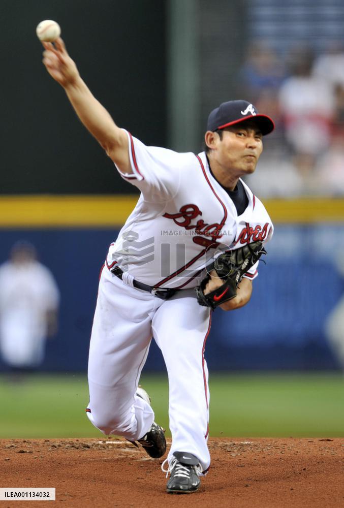 Braves pitcher Kawakami takes 5th loss