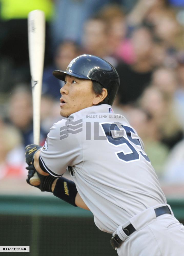 N.Y. Yankees' Matsui 3-for-5 against Cleveland Indians