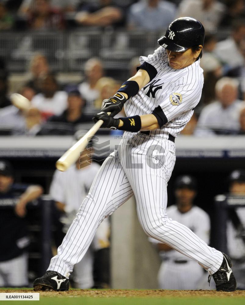 Yankees' Matsui homers against Rangers