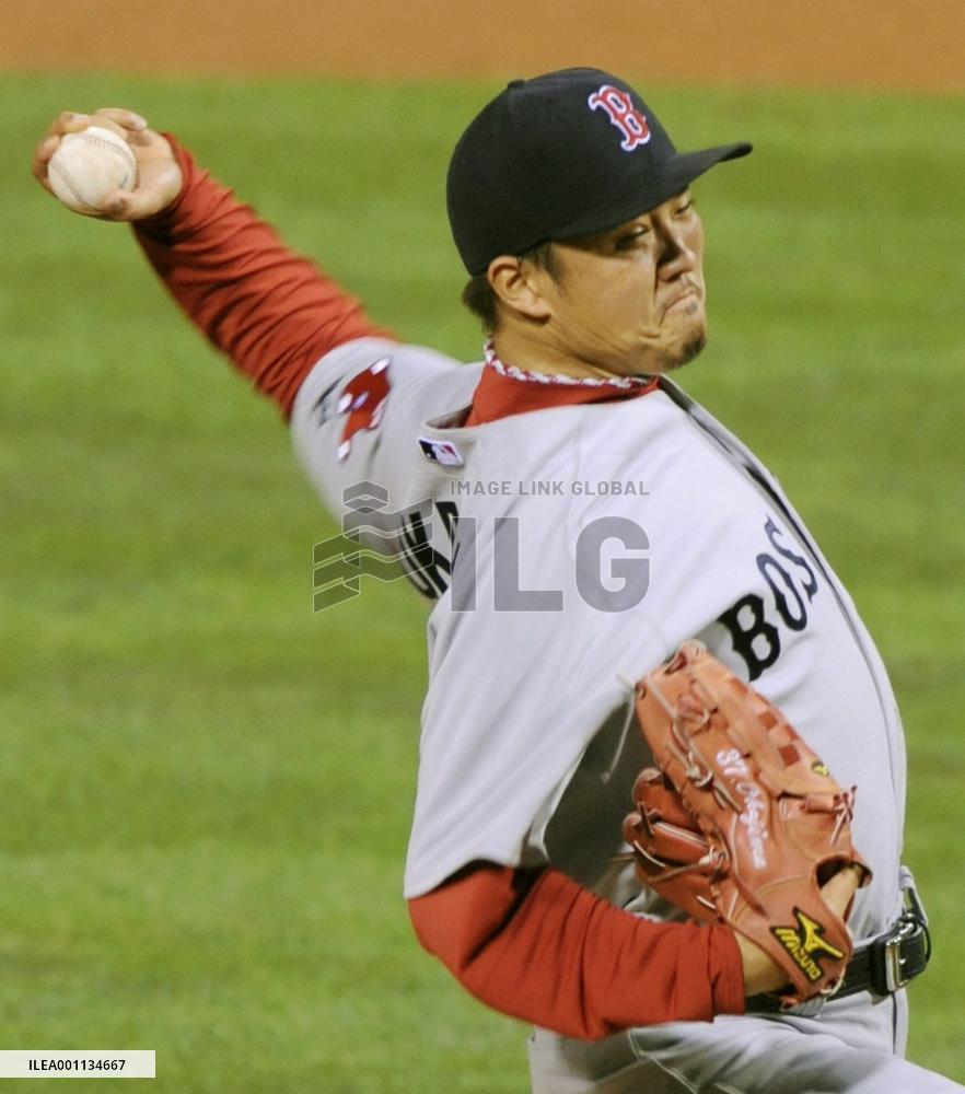 Boston lefty Okajima gets 3rd win