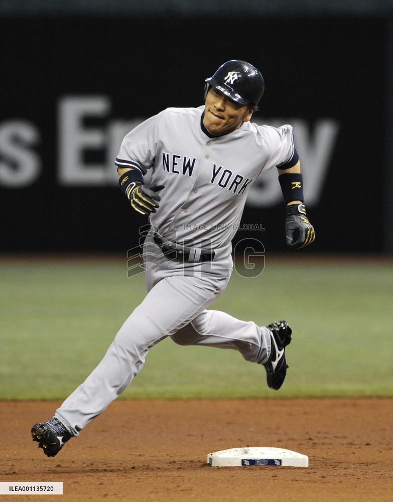 H. Matsui takes bases