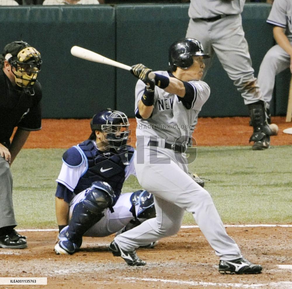 H. Matsui belts 2 RBI hits vs Rays