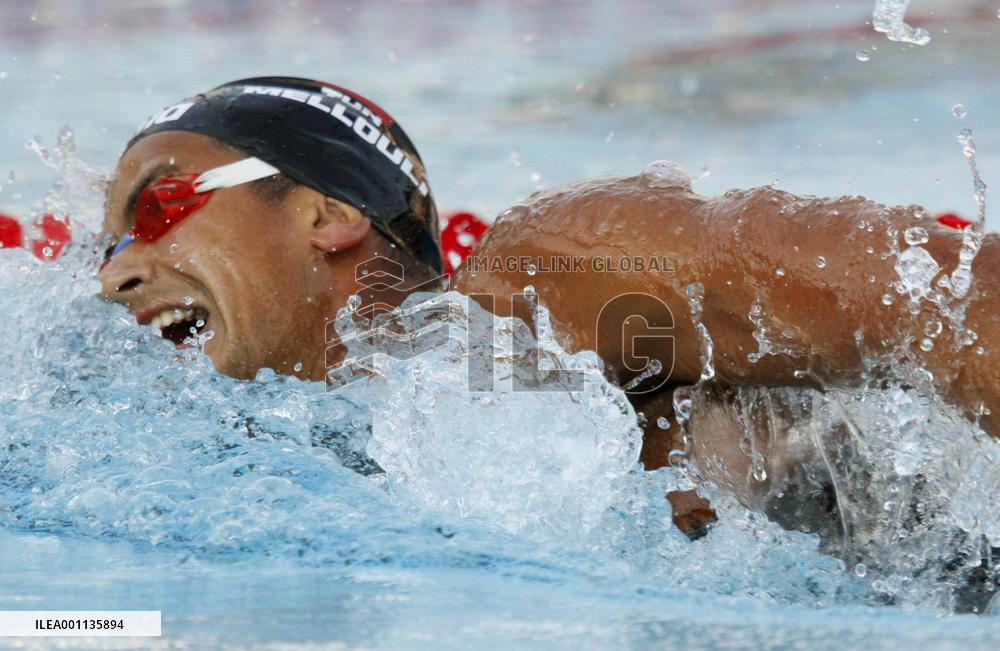 Tunisia's Oussama Mellouli wins men's 1500m freestyle