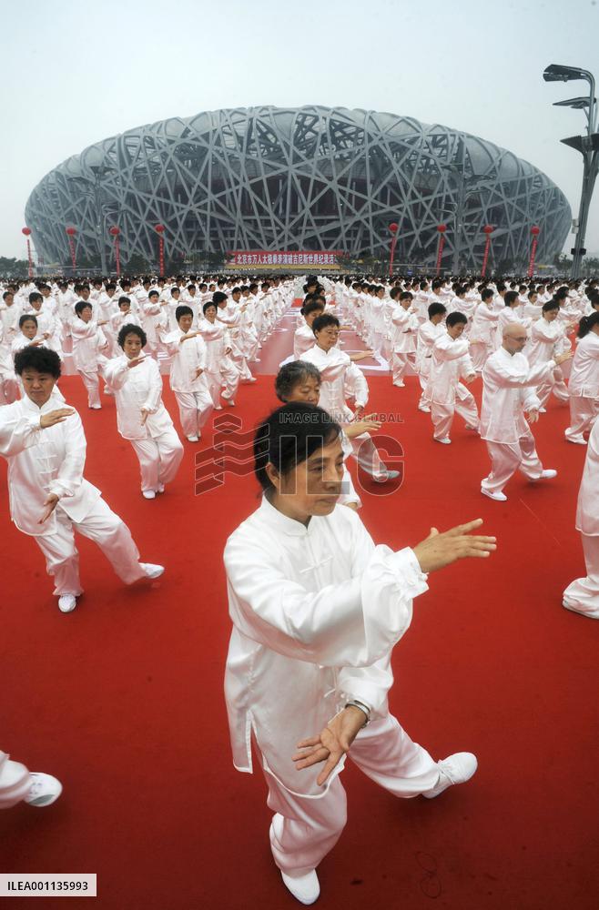 Some 34,000 people practice Tai Chi in Beijing