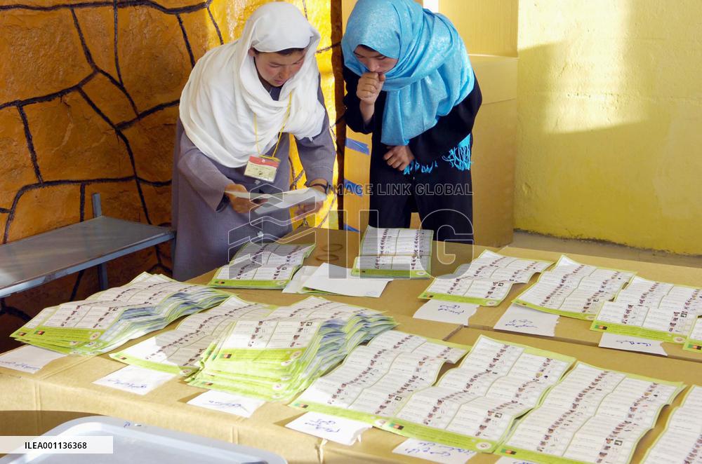 Vote counting begins for presidential election in Afghanistan