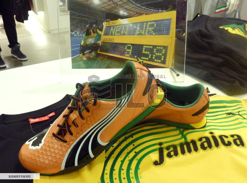 Record-breaking Bolt shoes put on sale in Japan