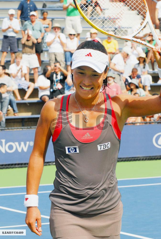 Japan's Date Krumm at U.S. Open tennis