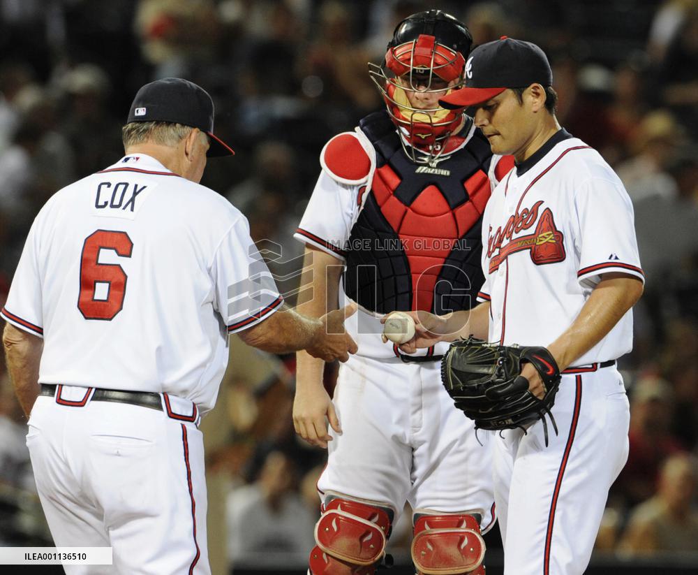 Braves' Kawakami suffers 10th loss against Padres