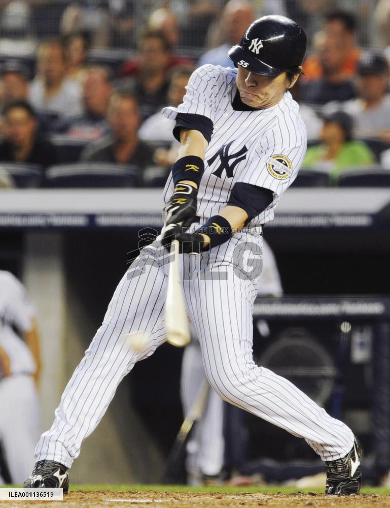 New York Yankees' Matsui 2-for-4 against Texas Rangers